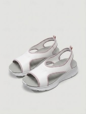 voordelige Sport Sandalen-Lichtgewicht instapsandalen voor dames – ademend ontwerp met uitsparingen, zachte dempende zool, casual wandelschoenen voor de zomer en op reis. &amp;alledaagse kleding