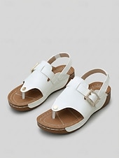 abordables Sandalias Planas-Sandalias de cuña para mujer con hebilla de pedrería naranja, sandalias de verano con tira ajustable, calzado casual cómodo de punta abierta para uso diario y viajes. &amp;paseo por el jardín
