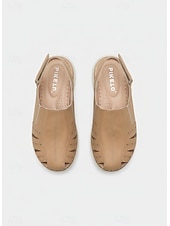 Χαμηλού Κόστους Άνετες Σανδάλες-slingback casual σανδάλια για γυναίκες – κλειστά παπούτσια με σχέδιο κοπής, άνετα για καθημερινή χρήση και περιστάσεις άνοιξη/καλοκαίρι