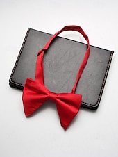 economico Matrimonio ACC-Papillon da uomo regolabile in poliestere, multicolore, accessorio formale per matrimoni, feste e cene di gala, design classico pre-annodato, adatto per matrimoni, banchetti e occasioni speciali.