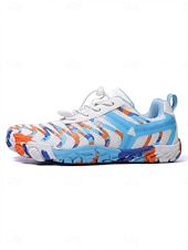 voordelige Heren-Witte en oranje sneldrogende waterschoenen voor heren, lichtgewicht, ademende, antislip aquaschoenen voor wateractiviteiten, zwemmen, strandsporten, kustreizen en rivierwandelingen.