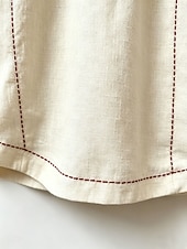 preiswerte Einfache Blusen-Damen Hemd Bluse Einfach Gestreift Stilvoll Klassisch Modern Dreiviertelarm Quadrathals Lange Oberteile Lässig Täglich Strand Weiß Gelb Marineblau Himmelblau Aprikose Sommer Frühling