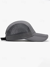 abordables Sombreros de hombre-Gorra de béisbol de poliéster transpirable y ligera para hombre, sombrero de sol con panel de malla ajustable multicolor para viajes de vacaciones, actividades al aire libre, senderismo y uso casual