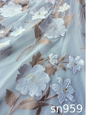 billige Ankellengde-A-linje Kjoler Ankellengde Festkjole Cocktail Kjole Kjole til brudens mor Halvlange ermer Øsehals Elegant Årgang Formell Bryllupsgjest Ferie Chiffon med Blomstertrykk Drapert Broderi