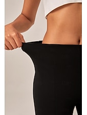 baratos Calça-Mulheres Mimolet Elegante Branco Azul Royal Preto XS S M