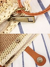 Недорогие Дорожные сумки для отдыха-Женская богемная соломенная сумка с кисточкой, регулируемым плечевым ремнем, два цвета (белый и хаки), легкая плетеная пляжная сумка, идеально подходит для отдыха, повседневной носки и летних прогулок.