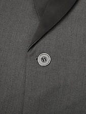 tanie Impreza świąteczna-Męski Impreza Ślub Smokingi Garnitury Klapy szalowe Wycięcie Czarny Rumiany róż Moda Codzienny Solidne kolory Dopasowana 2 sztuka zestaw Pojedynczy biust na jeden guzik