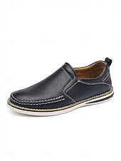 billiga Men-Men's Brown Slip-On Casual Loafers Lightweight Comfort Walking Shoes Soft Smart Casual Footwear for Outdoor Resort, Vacation Travel, Daily Leisure and Relaxed Summer Style