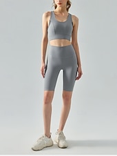 economico Reggiseni sportivi &amp; gilet-Per donna Canotte da allenamento Reggiseno sportivo Scollo a Cucchiaio Intimo / Maglia Intima Asciugatura Rapida Leggero Confortevole Senza fili Imbottito Tinta unica Sport Abbigliamento sportivo