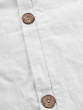 preiswerte Hemden-Damen Bluse Hemd aus Leinenimitat Knöpfe Einfarbig Stilvoll Basic Lässig Halbarm Rundhalsausschnitt Normale Oberteile Täglich Blau Schwarz Weiß Armeegrün Rote Sommer Frühling Herbst