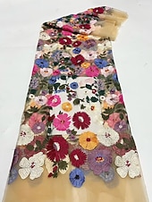 voordelige Enkel Lengte-A-lijn Jurken Tot de enkel Feestjurk Cocktail jurk Moeder van de bruid jurk 3/4 mouw Strakke ronde hals Elegant Vintage Formeel Bruiloft gast Feestdagen Chiffon Tule met Borduurwerk Appliqués Bloem