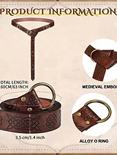  Medieval Renacimiento Vestidos Larga Pirata Vikingo Disfraz Mujer Pirata Fantasía Víspera de Todos los Santos Carnaval Rendimiento LARP Feria Ren Adulto Vestido