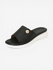 economico Sandali Comodi-Sandali da donna comodi con plateau, sandali slip-on imbottiti con plantare morbido per casa, viaggi e uso quotidiano.