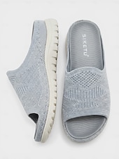 preiswerte Komfortsandalen-Graue, bequeme Damen-Sandalen mit Fußgewölbeunterstützung – atmungsaktive, leichte Sportsandalen mit gepolsterter Sohle, lässige Sommerschuhe für drinnen, draußen, auf Reisen und am Strand &amp; gehen