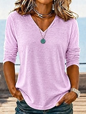  Camisas de mujer con tacto de lino, blusas de tela, tops de verano, lisas, elegantes, clásicas, de manga corta, de manga larga, con cuello en V, tops regulares, casuales, blancas, verde claro, moradas claras, azules claras, verano y primavera.
