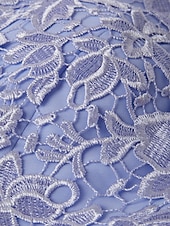 economico Set di abiti per la mamma-Due Pezzi Linea ad A Lunghezza al ginocchio Abito da invitata a nozze Abito da cerimonia per signora Senza Maniche Scollo Tondo Elegante Ospite di nozze Ricevimento di matrimonio Chiffon Pizzo Abiti