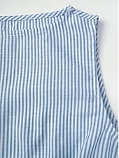 abordables Robe Rayée et Géométrique-Femmes Robe Midi Robe Décontractée robe rayée Robe trapèze Élégant Mode Quotidien Vacances Coupe régulière Rayé Sans manches Col ras du cou Bleu Noir Jaune Rose rouge Été Printemps