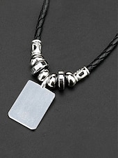 preiswerte Zubehör-Herren-Legierung &amp;Acryl-Halskette mit Anhängern in Nationalflaggen-Optik, verschiedene Ländermotive, lässiger Boho-Stil, perfekt für Fußballfans, Spieltage und Outdoor-Aktivitäten. &amp;Alltagskleidung