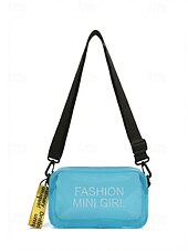 billige Reise- og feriebager-kvinners klar PVC-skulderveske, flerfarget gjennomsiktig skulderveske med justerbar stropp, lett og stilig for strandferie, reise og uformell daglig bruk.