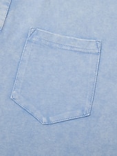  Vintage-Tanktop für Herren, 100 % Baumwolle, Acid-Wash-Optik, ärmelloses Unterhemd, Henley-Shirt, schlichtes Sommer-Design, Basic-Tasche, Knöpfe, Urlaub, Streetwear, schwarzes T-Shirt für Herren