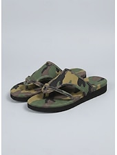 preiswerte Rutschsandalen-Leichte Damen-Sandalen mit Camouflage-Muster – rutschfeste, lässige Sommersandalen für Strandbesuche, Camping und den Alltag.