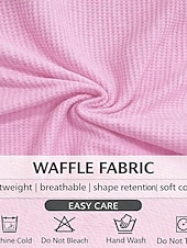  Mulheres Camisa Waffle Tops de verão Bolsos Botões Côr Sólida Bloco de cor Vintage à moda Sem Manga Colarinho polo Tops longos Casual Diário Ao ar livre Azul Amarelo Rosa Vermelho Verde Verão