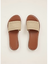 billige Sklisandaler-Flyknit-sandaler til dame – lette, pustende sommersko for kvinner, perfekte for uformelle dater og utflukter i varmt vær.