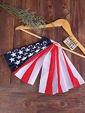  Dames bohemian katoenen bandana set met Amerikaanse vlag, bestaande uit twee delen: een veelzijdige hoofddoek en nekwarmer voor de viering van het 250-jarig bestaan van de VS, Onafhankelijkheidsdag,