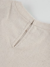 Недорогие Наборы-Women's Cotton Linen Sets Two Piece Sets Camis Sleeveless Crew Neck Plain Vacation Fashion Streetwear Casual Daily Outdoor Orange Brown Green Summer Regular Fit