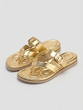 baratos Sandálias Confortáveis-Sandálias femininas marrons de dedo com fivela ajustável – chinelos confortáveis com amortecimento, rasteirinhas de verão respiráveis de bico aberto para praia, férias e viagens. &amp;uso diário