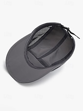 abordables Sombreros de hombre-Gorra de béisbol de poliéster transpirable y ligera para hombre, sombrero de sol con panel de malla ajustable multicolor para viajes de vacaciones, actividades al aire libre, senderismo y uso casual