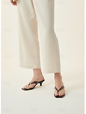 baratos Chinelos de slide-Chinelo feminino minimalista marrom de gelatina - sandálias de dedo impermeáveis com acabamento brilhante, ideais para férias na praia e viagens para ilhas. &amp;roupas de resort de verão