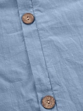 preiswerte Hemden-Damen Bluse Hemd aus Leinenimitat Knöpfe Einfarbig Stilvoll Basic Lässig Halbarm Rundhalsausschnitt Normale Oberteile Täglich Blau Schwarz Weiß Armeegrün Rote Sommer Frühling Herbst