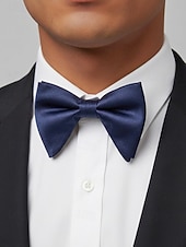 economico Matrimonio ACC-Papillon da uomo regolabile in poliestere, multicolore, accessorio formale per matrimoni, feste e cene di gala, design classico pre-annodato, adatto per matrimoni, banchetti e occasioni speciali.