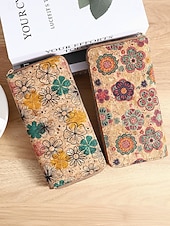 billige Lommebøker-Dame-lommebok i bohemsk kunstskinn med lang lommebok, stor kapasitet og flere kortspor med glidelås rundt clutch i flere mønstre for shopping, daglig bruk og reiser