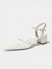 billiga Pumps med blockklack-marinblå pumps med broderad blockklack för dam – eleganta cocktailpartyskor