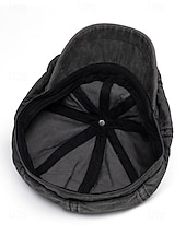 cheap Men's Hats-Men's Washed Cotton Newsboy Cap, Multi-Color Adjustable Ivy Flat Beret Hat for Travel, Vacation, Outdoor Activities and Everyday Casual Wear