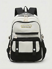 お買い得  子供とティーンのバックパック-女性用ポリエステル製バックパック、複数のポケット、大容量、調節可能なストラップ、豊富なカラーバリエーション、小学生に最適 &amp;中学生、新学期、旅行、アウトドア活動、e