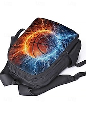 abordables Mochilas para Niños y Adolescentes-Juego de mochila de baloncesto para niños con bolsa de almuerzo y estuche para lápices mochila escolar de gran capacidad para deportes y viajes escolares