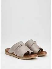 Недорогие Сандалии слайдеры-Женские черные сандалии из искусственной кожи без застежек – повседневные летние сандалии с перекрестными ремешками для удобства и стиля