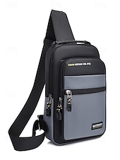 economico Borselli da uomo-Borsa a tracolla da uomo in poliestere, zaino a tracolla di grande capacità multicolore con tracolla regolabile e design multi-tasca, ideale per viaggi, tempo libero all'aperto e uso quotidiano.