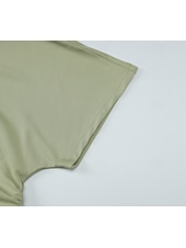  Per donna Top con spalle scoperte Maglietta Top da uscita Grafico Semplice Vintage Elegante Manica Corta Asimmetrico Senza Spalle Top Regolari Casuale Spiaggia Estate Nero Bianco Verde Estate