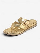baratos Sandálias Confortáveis-Sandálias femininas marrons de dedo com fivela ajustável – chinelos confortáveis com amortecimento, rasteirinhas de verão respiráveis de bico aberto para praia, férias e viagens. &amp;uso diário