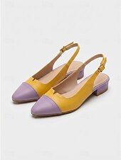 cheap Slingback Pumps-Women's Multicolor  Mid-Heel Shoes – Retro 1950s Vintage Style, Comfortable Daily Work &amp; Office Heels