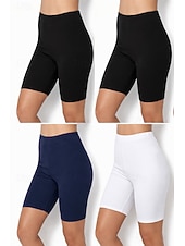 economico Leggings semplici-4 pezzi pantaloncini chino da donna leggings leggings comodi vacanza streetwear basic lunghezza al ginocchio vita alta tinta unita elastico in vita comfort traspirante elasticizzato vacanza street