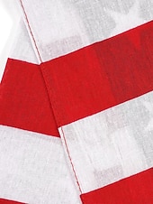  Dames bohemian katoenen bandana set met Amerikaanse vlag, bestaande uit twee delen: een veelzijdige hoofddoek en nekwarmer voor de viering van het 250-jarig bestaan van de VS, Onafhankelijkheidsdag,