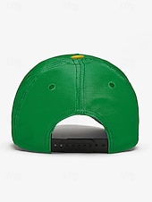 ieftine Accesorii-Șapcă de baseball bărbătească din poliester, în culorile steagului Braziliei, cu croială reglabilă, pentru fanii fotbalului, pentru ziua meciului, evenimentele pentru suporteri de fotbal, îmbrăcămintea sport casual și ținutele de zi cu zi în aer liber