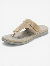 cheap Comfort Sandals-Women's Comfort Platform Slide Sandals, Cushioned Slip-On Sandals with Soft Footbed for Home, Travel &amp; Daily Wear