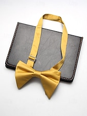 economico Matrimonio ACC-Papillon da uomo regolabile in poliestere, multicolore, accessorio formale per matrimoni, feste e cene di gala, design classico pre-annodato, adatto per matrimoni, banchetti e occasioni speciali.