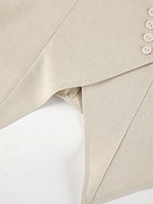 economico Imposta-Per donna Set di biancheria in cotone Set da due pezzi Gilet Senza Maniche Scollo a V Semplice Moda Streetwear Casuale Quotidiano All'aperto Cachi Estate Vestibilità regolare